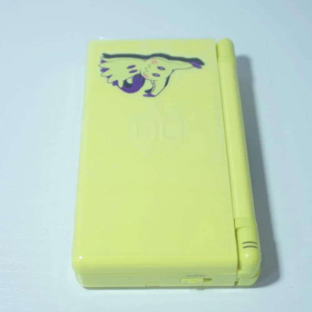 Nintendo DS Lite Mimikyu Yellow & Red Handheld System with Charger & Stylus Pen